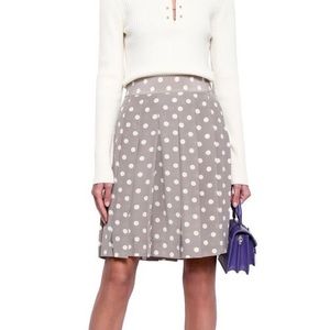 Marc Jacobs Pleated Polka-dot Skirt